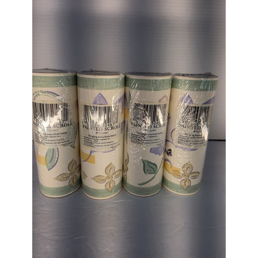 Favorite Things Painted Scroll Wall Border Lot of 4 Rolls #7050467 New Sealed - Picture 5 of 9